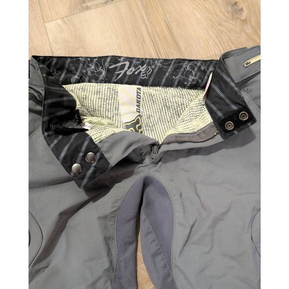 Fox Racing Dakota Women’s Moto Pants 7/8 Gray Lime Green Off-Road MX w/ Pads - Picture 5 of 12